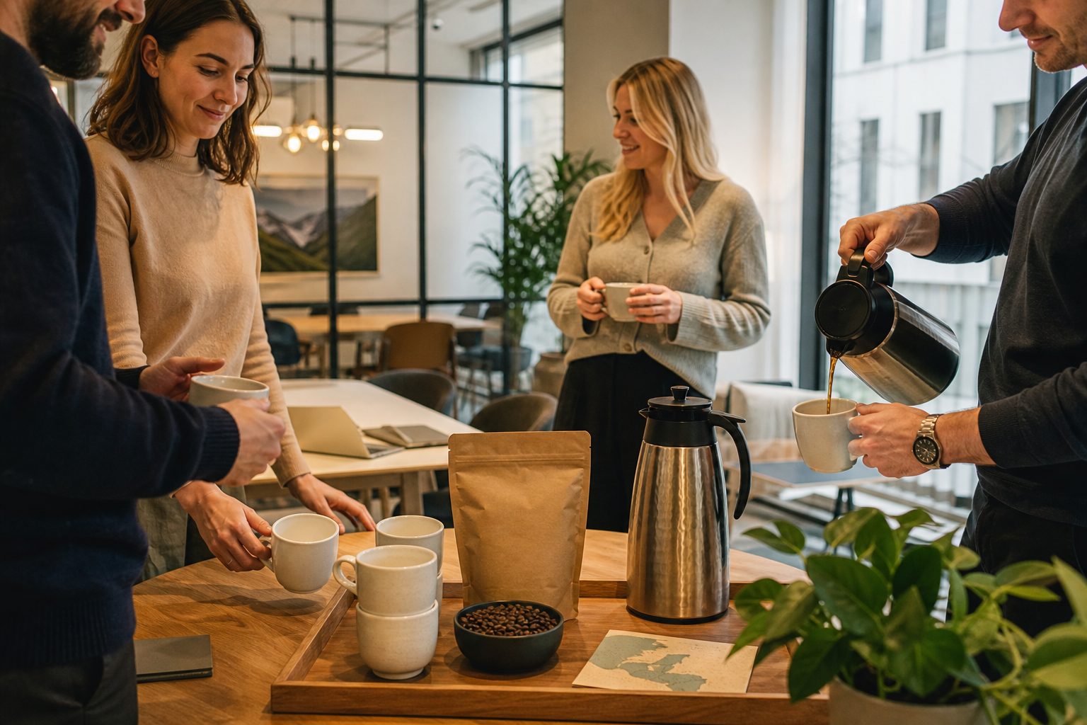 Kaffe på kontoret: når guatemalansk kaffe gjør pausen enklere